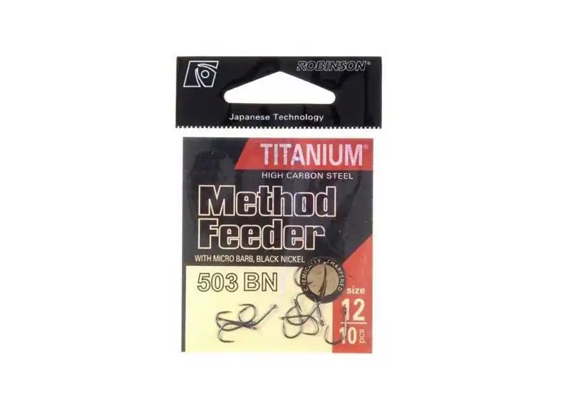 Ověřený Robinson Háčky Titanium Method Feeder 503 BN
