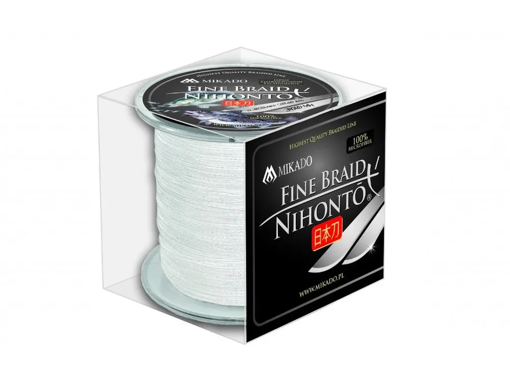 Super Cena Pletená šňůra - NIHONTO FINE BRAID 012 bílá 300M Nosnost : 8.80kg
