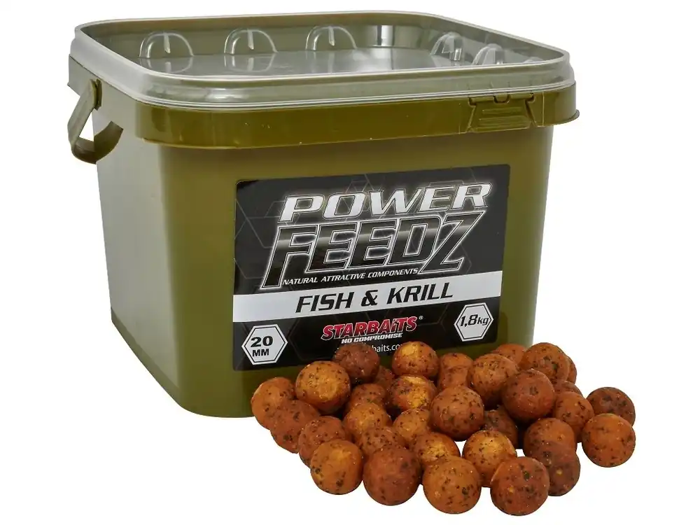 Nejlepší Volba Boilies Power FEEDZ Fish&Krill 14mm 1,8kg - STARBAITS