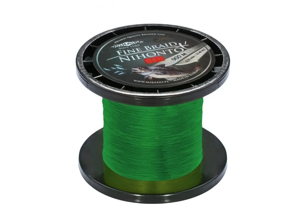 Dokud Zásoby Vydrží Pletená šňůra - NIHONTO FINE BRAID 023 900M Zelená Nosnost: 20.20 kg