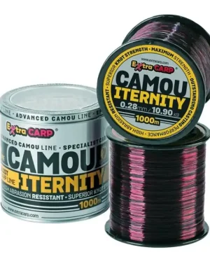 Kaprový vlasec Extra Carp Iternity Camou 1000m Získejte slevu -5% za registraci v e-shopu Pru016fmu011br vlasce/u0161u0148u016fry 0.28mm Nejprodávanější
