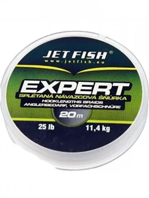 Originální Splétaná návazcová šňůrka Jet Fish Expert 25lb 20m Získejte slevu -5% za registraci v e-shopu