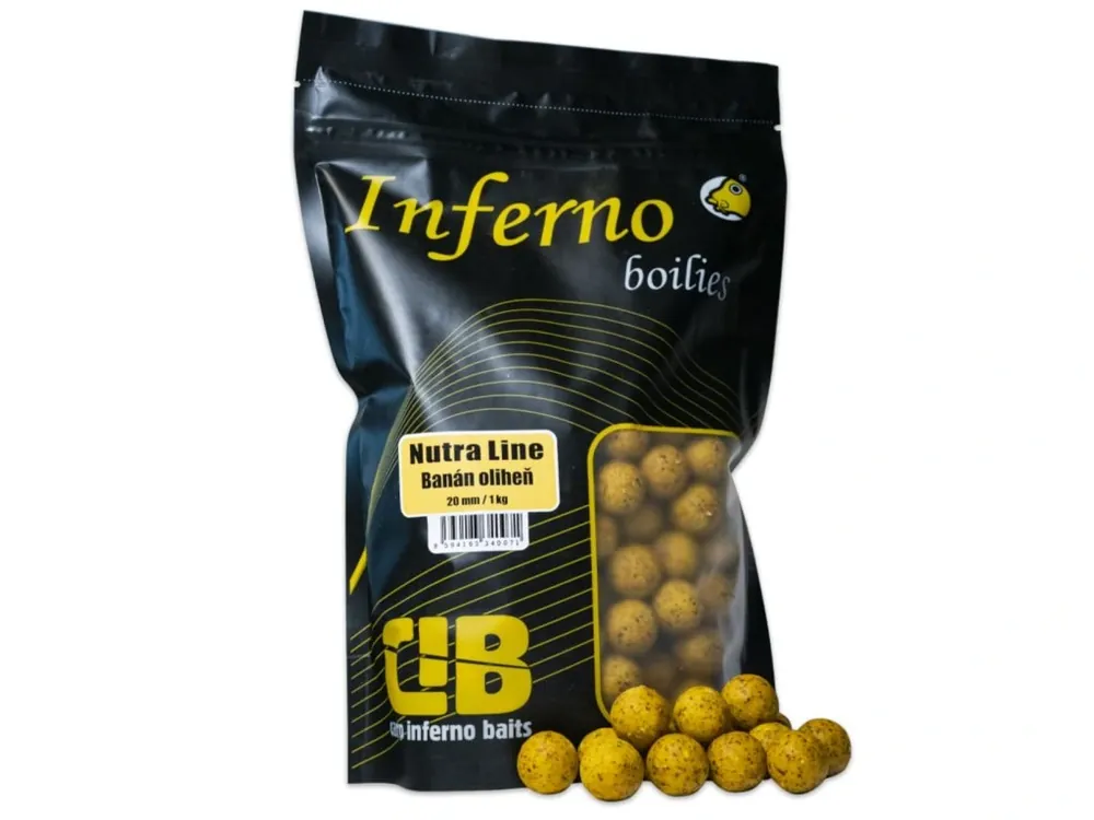 Carp Inferno Boilies Nutra Line - Banán/Oliheň Varianta 20 mm 250 g Značkový