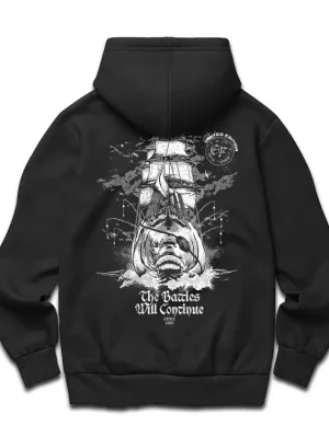 ElFabiano Mikina „THE BATTLES WILL CONTINUE“ Varianta vel. 2XL Must-Have