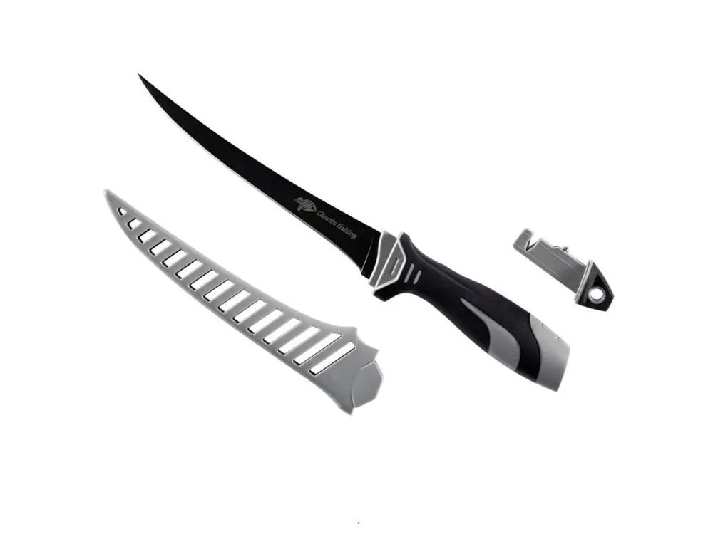 Bezpečná Platba Giants fishing Filetovací nůž 7 Fillet knife with sharpener ( Easy clean sheath )
