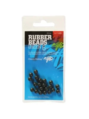 Výprodej Giants fishing Gumové kuličky Rubber Beads Transparent Green 3mm,20ks