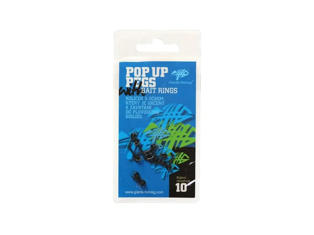 Výprodej Giants fishing Kolíček s očkem Pop Up Pegs with Bait Rings (10ks)