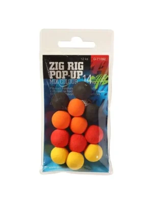 Pouze Dnes Giants fishing Pěnové plovoucí boilie Zig Rig Pop-Up 10mm mix color,12ks