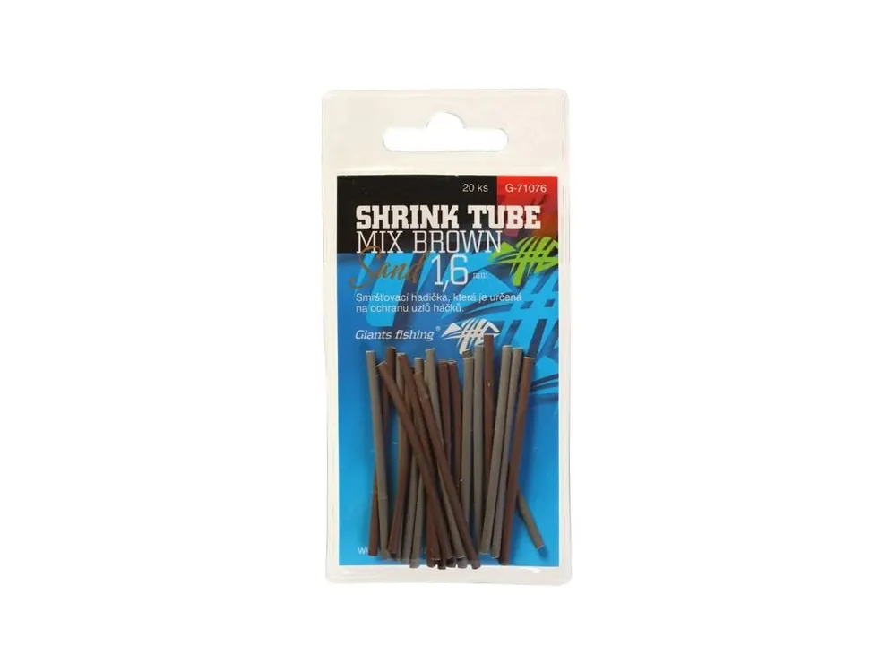 Přímo Od Výrobce Giants fishing Smršťovací hadička mix barev Shrink Tube Brown-Sand 1,6mm,20ks