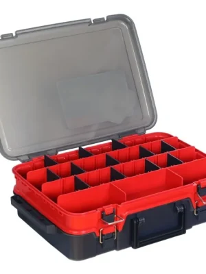 Hell-Cat Kufřík plastový TB Double Layer ( Red-Grey ) Novinka