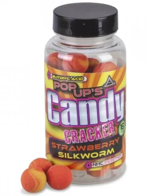 Originální Anaconda pop up´s Candy cracker Strawberry–Silkworm 16mm