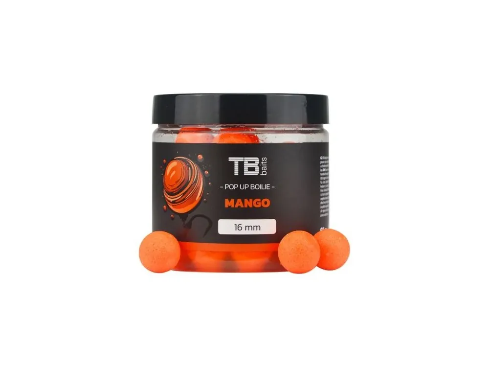 TB Baits Plovoucí Boilie Pop-Up Mango + NHDC 65 g - 12 mm Rychlé Dodání
