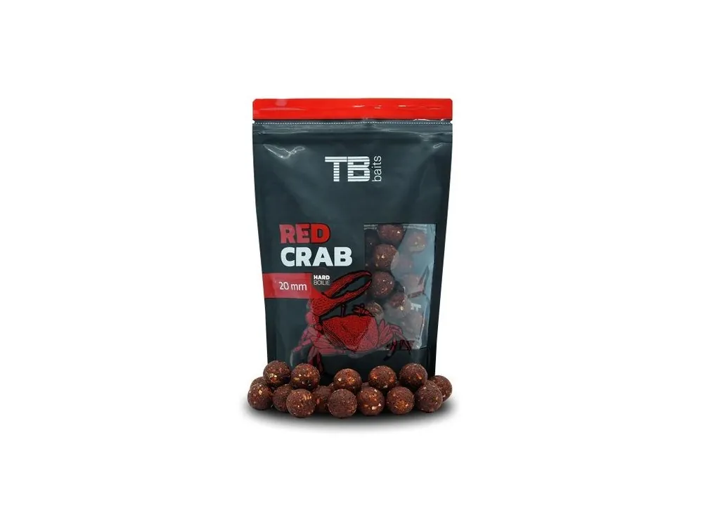 Značkový TB Baits Hard Boilie Red Crab - 250 g 28 mm