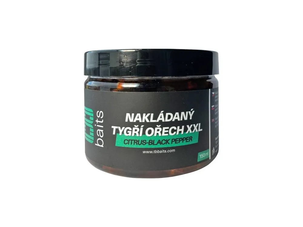 TB Baits Nakládaný Tygří Ořech XXL 150 ml - Citrus - Black pepper Výhodná Nabídka