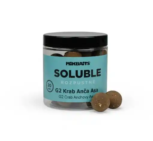Mikbaits Soluble Boilie G2 Krab Ančovička Asa 20mm 250ml Sezónní Sleva