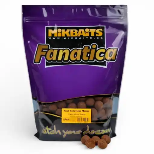 Mikbaits Fanatica Boilie Krab Ančovička Mango 24mm 900g Vrácení Zdarma