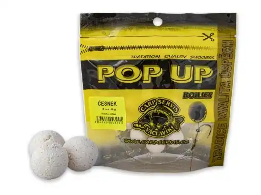 CSV Pop-Up Boilies Sáček/ 40 g / 12 mm / Česnek Dokud Zásoby Vydrží