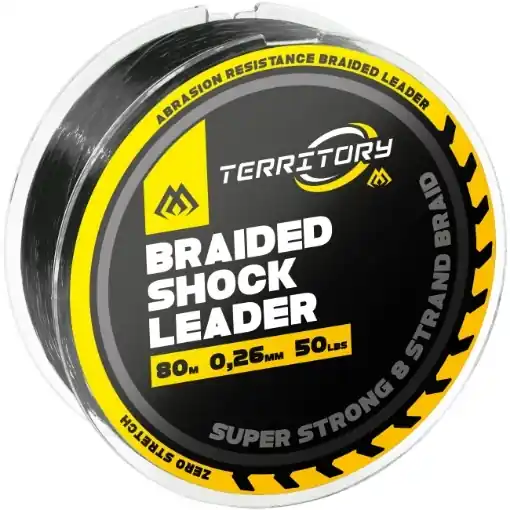Mikado Territory Braided Shock Leader 80m 50lbs Dokud Zásoby Vydrží