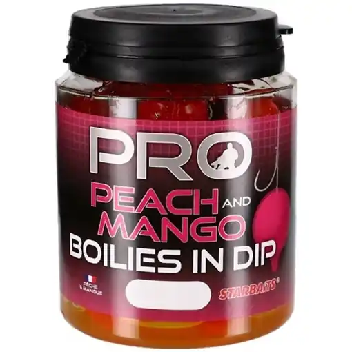 Nakupujte Hned Starbaits Boilies in Dip Peach & Mango 150g 24mm