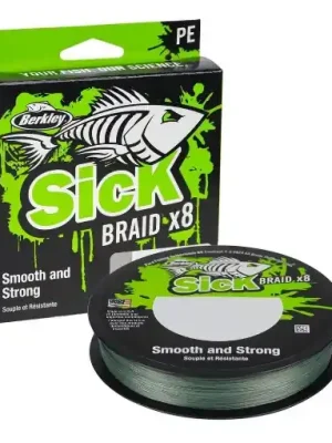 Oblíbený Berkley Sick Braid x8 Moss Green 150m 0.19mm 18.0kg