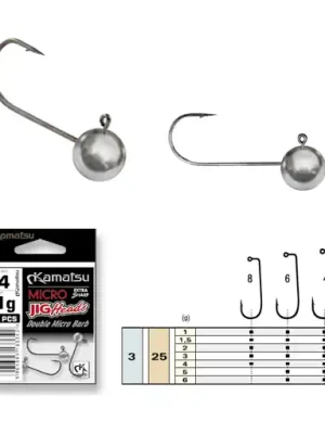 Dokud Zásoby Vydrží Jig hlavička Kamakatsu Extra MICRO #6 5.0g (3ks)