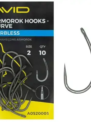 Must-Have Avid Carp Armorok Curve Hooks Barbless