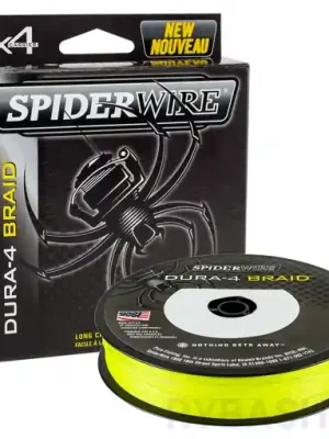 SpiderWire Dura 4 Hi-Vis Yellow 300m 0.10mm 9.1kg Hit Sezóny