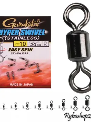 Nová Kolekce Gamakatsu Hyper Swivel, vel.10 20kg
