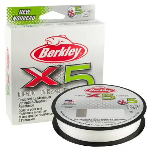 Časově Omezené Berkley X5 Braid Crystal 150m, 0.08mm 7.6kg
