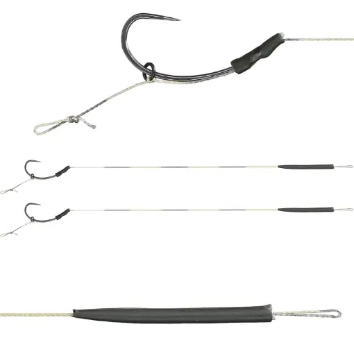 Značkový Mikado Blow Back Rig Coated Barbless vel.6 25lb 23cm