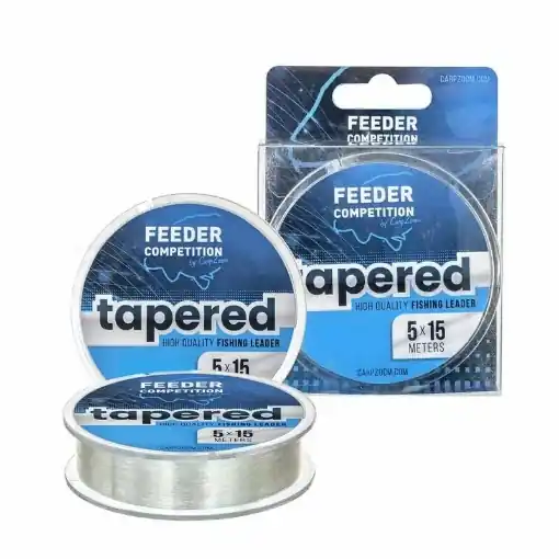 Carp Zoom Ujímaný vlasec Tapered Leader 5x15m 0,18-0,28mm Zlevněný