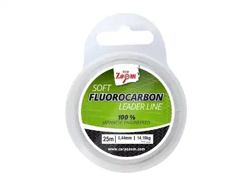 Zlevněný Carp Zoom Soft Fluorocarbon Hooklink 25m 0,44mm 14kg