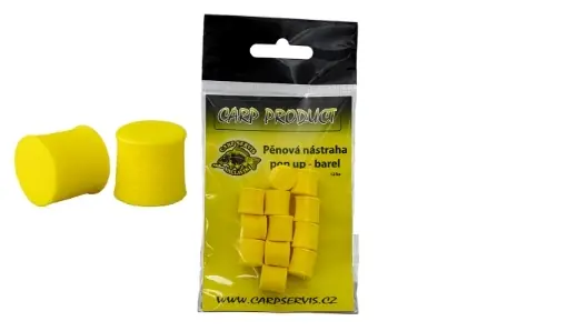 Zlevněný CSV Pěnová nástraha Barel - 8 mm / Žlutá