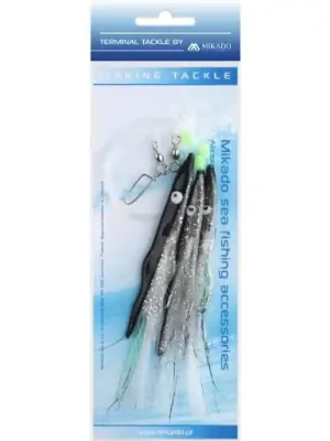 Bezpečná Platba Mikado Sea Set - Belona Rig 12cm 3x1/0 Černá Bílá