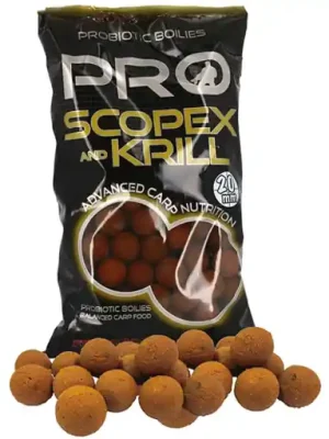Akční Cena Starbaits Probiotic Boilie Scopex Krill 800g 24mm