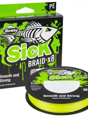 Berkley Sick Braid x8 Flame Green 150m 0.19mm 18.0kg Nízká Cena