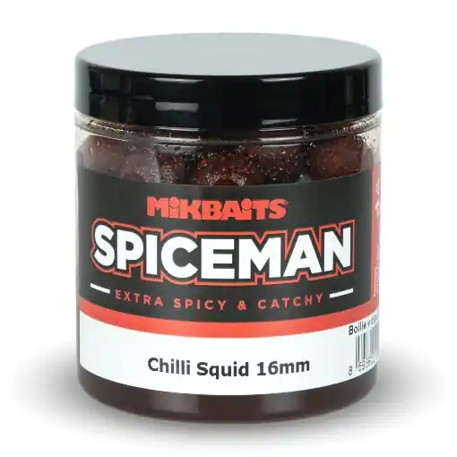 Mikbaits Spiceman Boilie v dipu Chilli Squid 16mm 250ml Horká Nabídka