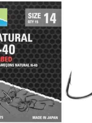 Horká Nabídka Preston Innovations Natural N-40 Hooks #16 15ks