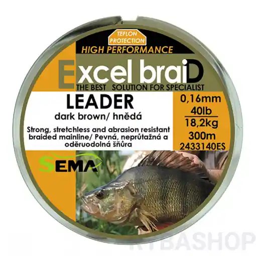Šňůra Excel braiD Leader 600m, 0.23mm 36.4kg Výprodej