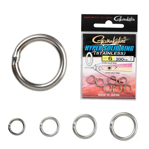 Nová Kolekce Gamakatsu Hyper Solid Ring, vel.5 167kg (8ks)