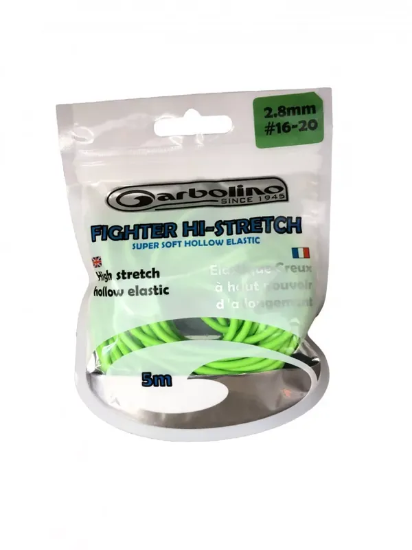 Víkendová Akce Garbolino Elastic Hollow Super Soft Fighter gumový amortizér na děličku 2,8 / prémiový gumový amortizér 5m