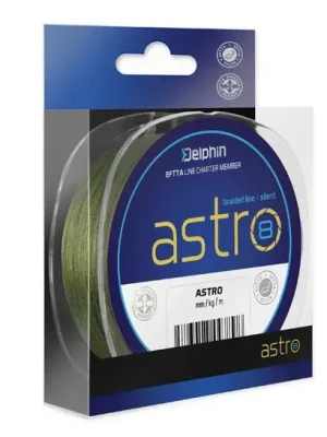 Akční Nabídka Delphin ASTRO 8 zelený 1300m 0,21mm 31,2lbs