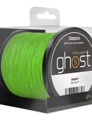 Delphin GHOST 4+1 / zelená 0,23mm 30lbs 600m Novinka