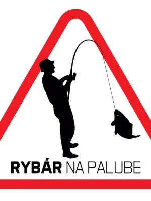 Delphin Samolepicí - Rybář na palubě Vysoce Kvalitní