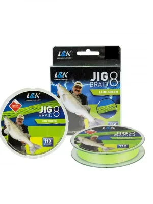 Nejlepší Cena Vlasec L&K Jigová pletenka 0,15Mm 9.1 Kg 110M Limeta zelená