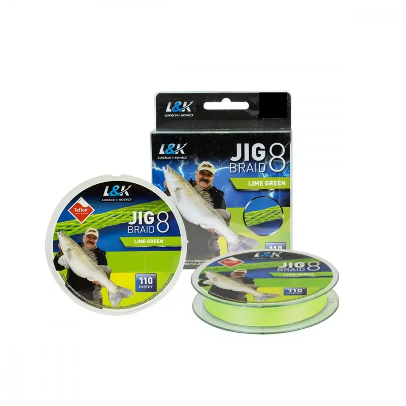 Nejlepší Cena Vlasec L&K Jigová pletenka 0,15Mm 9.1 Kg 110M Limeta zelená