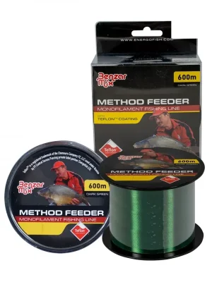 Výprodej Vlasec Benzar Method Feeder Mono Dark Green 600M 0.22Mm