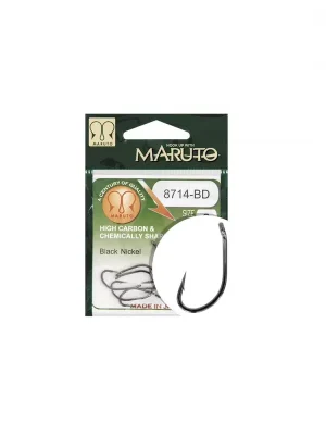 Maruto Háček 8714Bd Carp Hooks Hc T.D.E.5° Barbed Forged Black Nickel 4 Odeslání Ihned