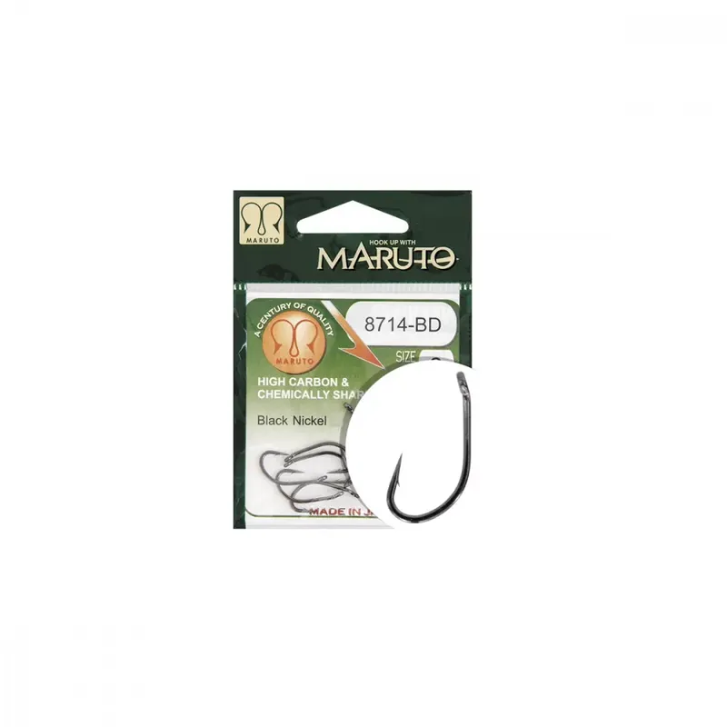 Maruto Háček 8714Bd Carp Hooks Hc T.D.E.5° Barbed Forged Black Nickel 4 Odeslání Ihned