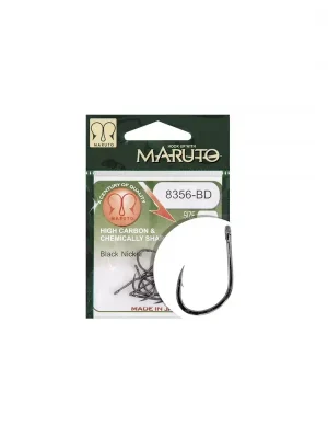 Dokud Zásoby Vydrží Maruto Háček 8356-Bd Carp Hooks Barbed Forged Straight Eye Hc Black Nickel 12